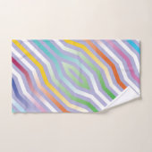 Symmetrische diagonale Streifen Hintergrund 1 Badhandtuch Set (Handtuch)