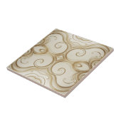 Symmetrische Eleganz in goldenen Tönen Fliese (Seite)