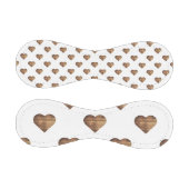 Symmetrische große rustikale braune Holzherzen Baseball (Paneele)