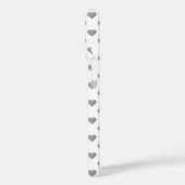 Symmetrische kleine Betonherzen auf Weiß Case-Mate iPhone Hülle (Rückseite / Links)