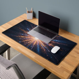 Symmetrische Lichtexplosion Schreibtischunterlage