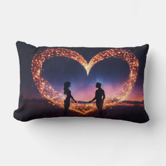 Symmetrische Liebe: Matching Throw Pillows Lendenkissen