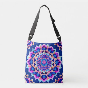 Symmetrische Mandala Crossbody Bags Tragetaschen Mit Langen Trägern