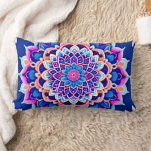 Symmetrische Mandala-Kissendecke Boho Style-Dekora Lendenkissen