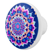 Symmetrische Mandala Knobs & Puls Keramikknauf (Rechts)