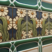 Symmetrische Marguerite Daisies Artistic Fliese