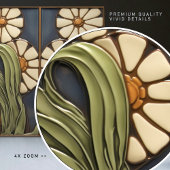 Symmetrische Marguerite Daisies Artistic Fliese