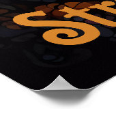 Symmetrische Mosaik-Geparden-Kunst Poster (Ecke)