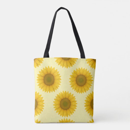 Symmetrische Sonnenblumensäcke Tasche (Rückseite)