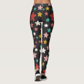 Symmetrische Sterne Leggings (Rückseite)
