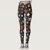 Symmetrische Sterne Leggings (Vorderseite)