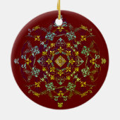 Symmetrische Verzierung Keramik Ornament (Hinten)