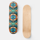 SYMMETRISCHE WÄLDER JAPANESE ART STYLE SKATEBOARD (Vorderseite)