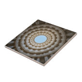 Symmetrische Worm-Augen-Ansicht eines großen Doms Fliese (Seite)