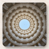 Symmetrische Worm-Augen-Ansicht eines großen Doms Getränkeuntersetzer (Vorderseite)