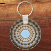 Symmetrische Worm-Augen-Ansicht eines großen Doms Schlüsselanhänger (Vorderseite)