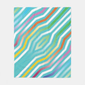 Symmetrischer diagonaler Streifen Hintergrund 2 Fleecedecke (Vorderseite)