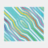Symmetrischer diagonaler Streifen Hintergrund 2 Fleecedecke (Vorderseite (Horizontal))