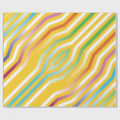 Symmetrischer diagonaler Streifen Hintergrund 3 Geschenkpapier (Flach)