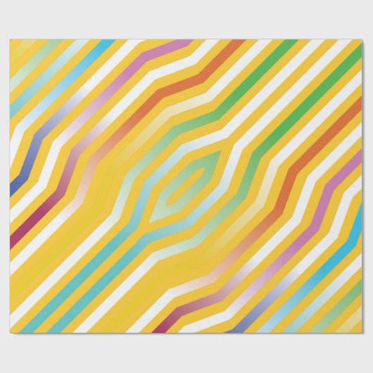 Symmetrischer diagonaler Streifen Hintergrund 3 Geschenkpapier (Flach)