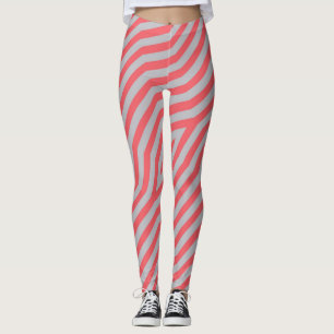 Symmetrischer diagonaler Streifen Hintergrund 5 Leggings