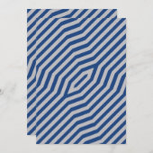 Symmetrischer diagonaler Streifen Hintergrund 6 Dankeskarte (Vorne/Hinten)