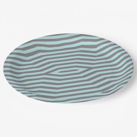 Symmetrischer diagonaler Streifen Hintergrund 9 Pappteller (Schrägansicht)