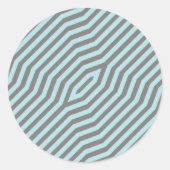Symmetrischer diagonaler Streifen Hintergrund 9 Runder Aufkleber (Vorderseite)