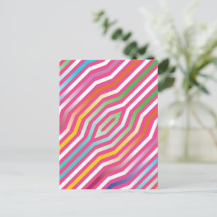 Symmetrischer Hintergrund mit diagonalen Streifen  Feiertagspostkarte