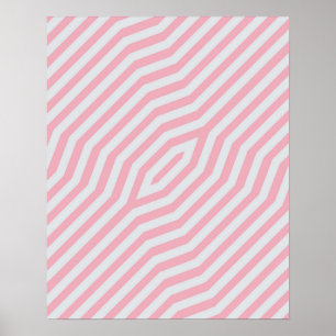 Symmetrischer Hintergrund mit diagonalen Streifen Poster