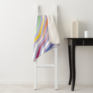 Symmetrischer Hintergrund mit diagonalen Streifen Sherpadecke