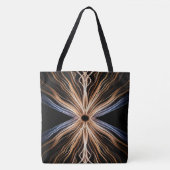 Symmetrischer Lichteinbruch auf Schwarz Tasche (Vorderseite)