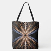 Symmetrischer Lichteinbruch auf Schwarz Tasche (Rückseite)