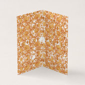 Symmetrisches Blumenmuster mit orangefarbenen Moti (Innenseite)
