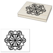 Symmetrisches Design Gummistempel (Stempel)