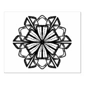 Symmetrisches Design Gummistempel (Prägung)