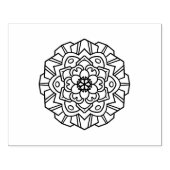Symmetrisches Design Gummistempel (Prägung)