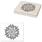 Symmetrisches Design Gummistempel (Stempel)