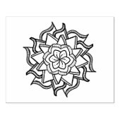 Symmetrisches Design Gummistempel (Prägung)
