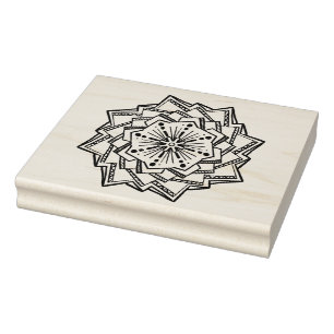Symmetrisches Design Gummistempel