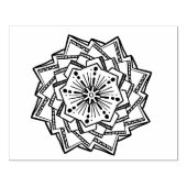 Symmetrisches Design Gummistempel (Prägung)