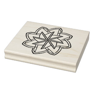 Symmetrisches Design Gummistempel