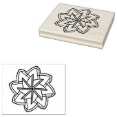 Symmetrisches Design Gummistempel (Stempel)