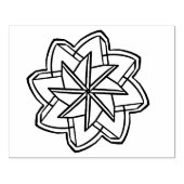 Symmetrisches Design Gummistempel (Prägung)