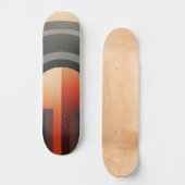 Symmetrisches Design mit Bögen Skateboard (Vorderseite)