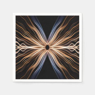 Symmetrisches Energie-Licht-Ausbruch-Design Serviette