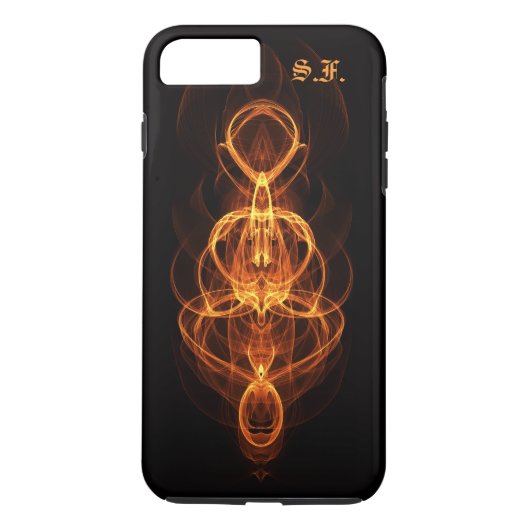Symmetrisches Feuer iPhone 7 Plus Fall Case-Mate iPhone Hülle (Rückseite)