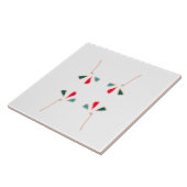 Symmetrisches forales Design Fliese (Seite)