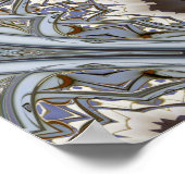 Symmetrisches Fraktal-Baumuster Poster (Ecke)