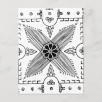 Symmetrisches indonesisches Muster der textilen Bl